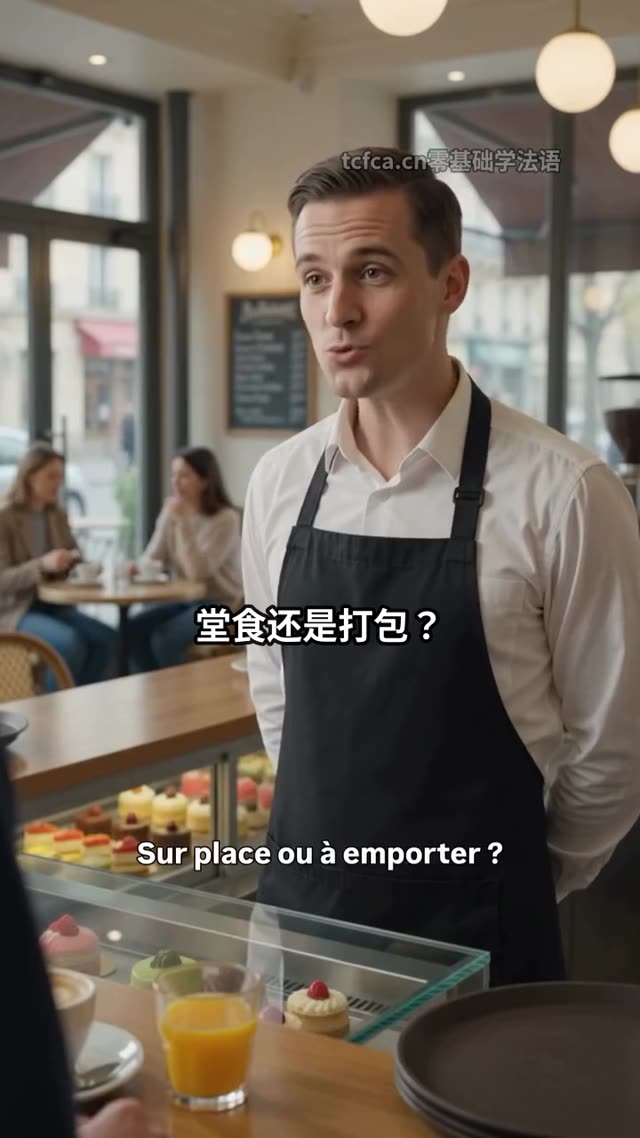 法语点单实战—堂食还是打包 视频封面