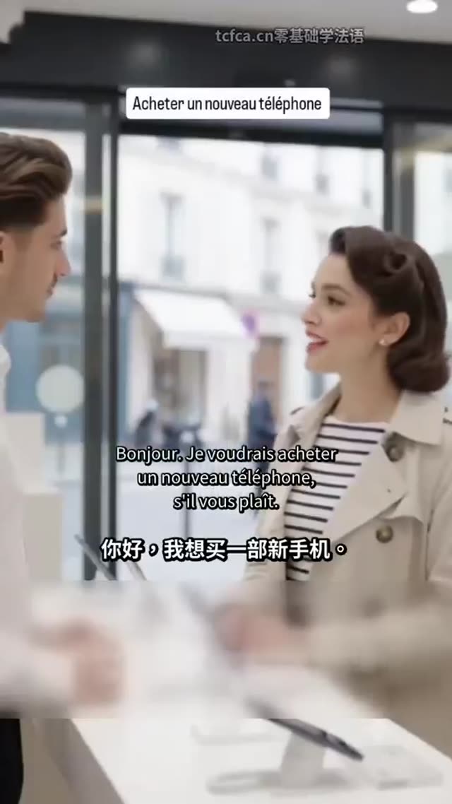 法语手机店对话：挑新手机到刷卡付款 视频封面