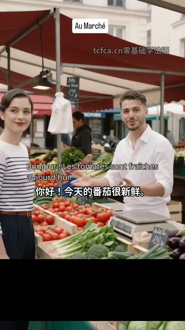 市场买番茄：一段实用法语对话 视频封面
