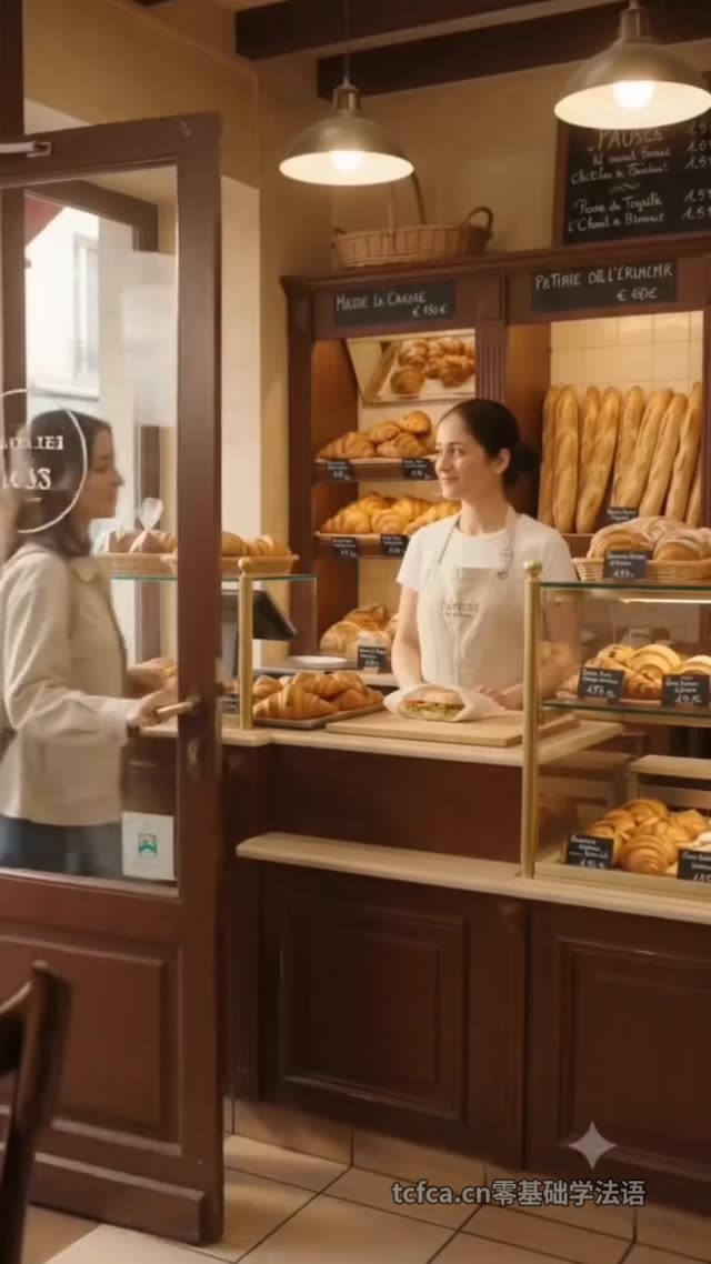 法国面包店点餐：搞懂“Sur place ou à emporter？” 视频封面